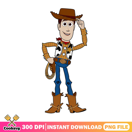 Woody Toy Story PNG, Disney Pixar Clipart, Cowboy Sheriff PNG