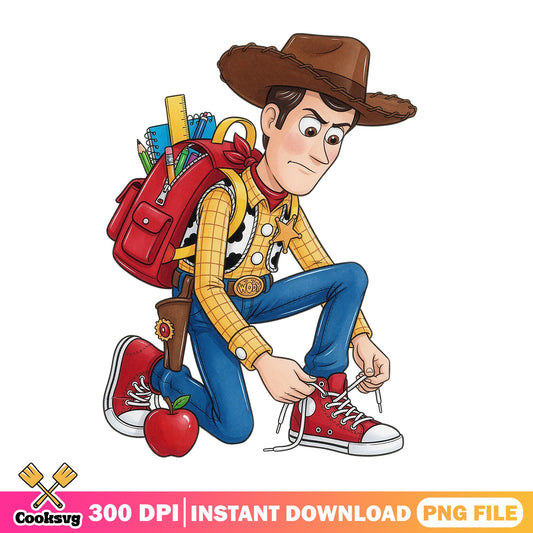 Woody Back To School PNG, Toy Story PNG, Disney Back To School PNG