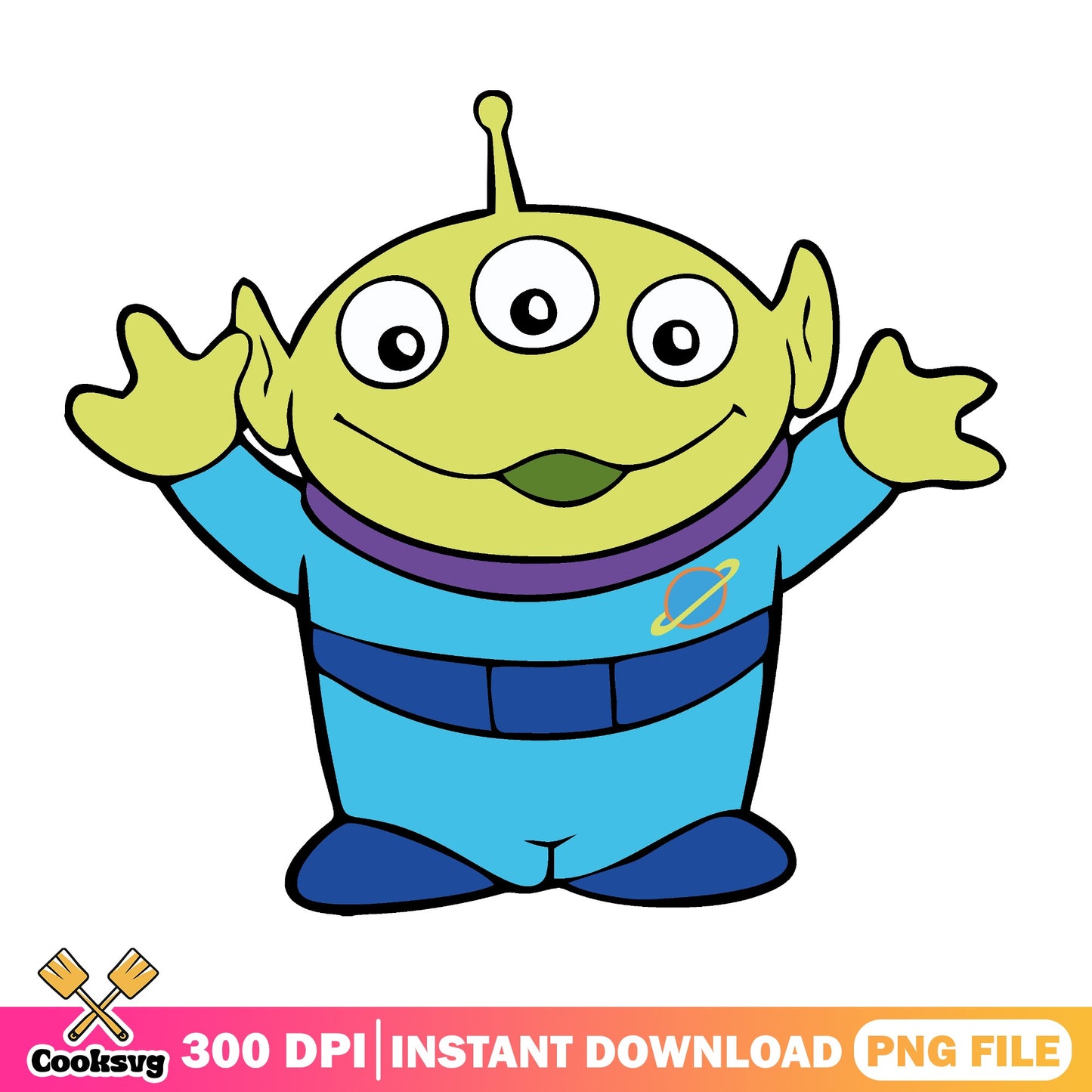 Toy Story Alien PNG, Little Green Men PNG, Disney Pixar PNG