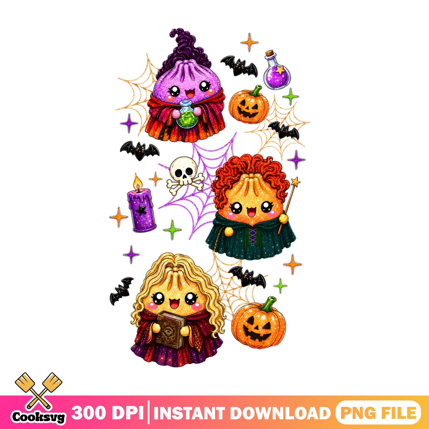 Hocus Pocus Sanderson Sisters Halloween PNG, Witch PNG, Halloween PNG