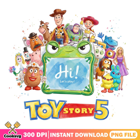 Toy Story 5 Characters PNG, Disney Pixar PNG, Woody Buzz PNG