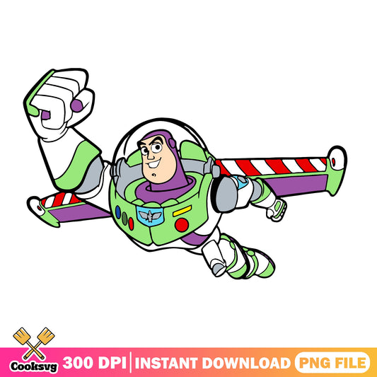 Buzz Lightyear Flying Toy Story PNG, Disney Pixar PNG, Toy Story PNG