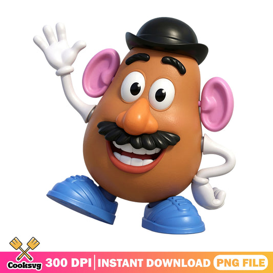 Mr Potato Head PNG, Toy Story Character PNG, Disney PNG