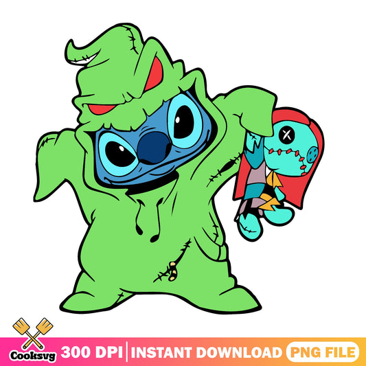 Stitch Oogie Boogie Halloween PNG, Disney Halloween PNG, Stitch PNG