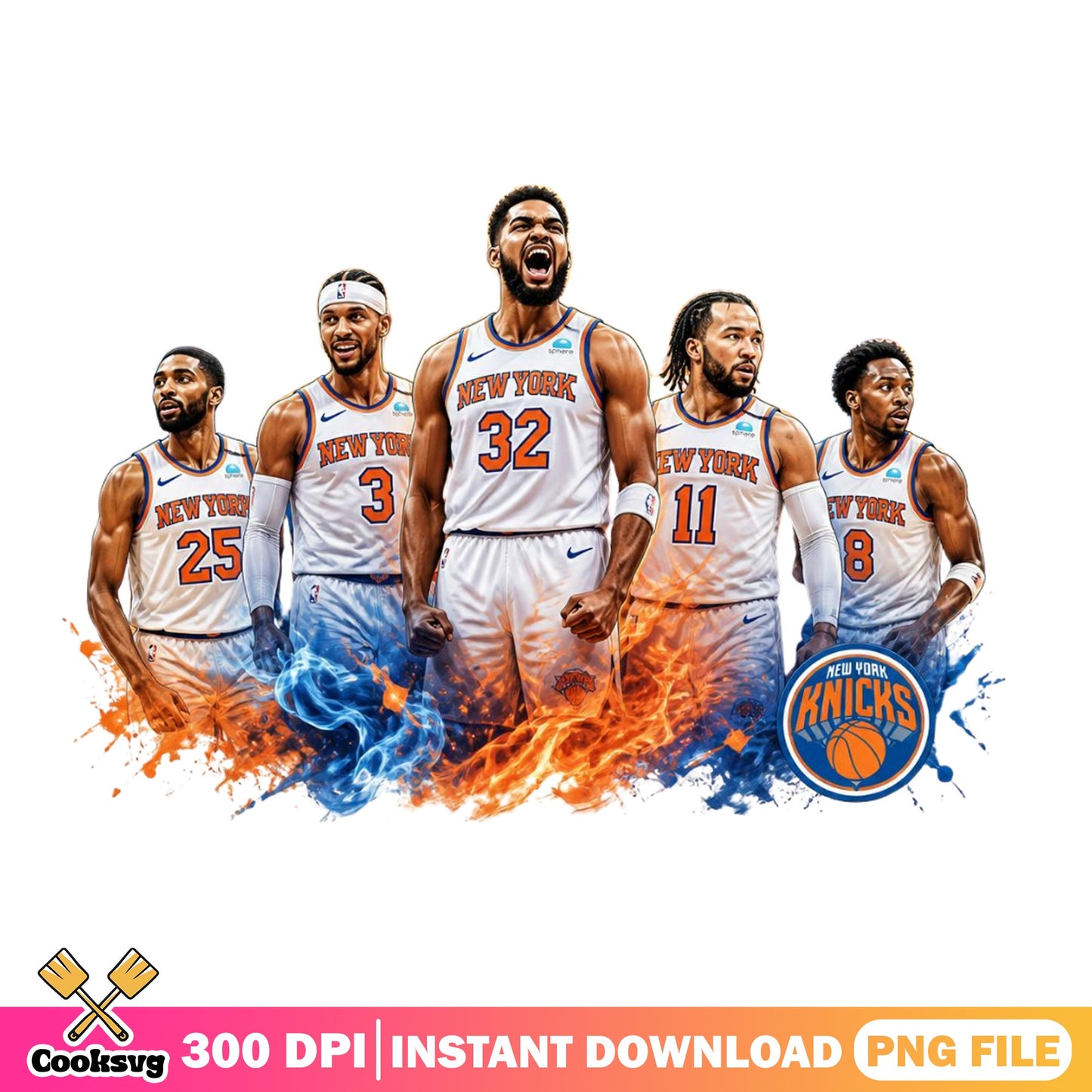 New York Knicks Players PNG, NBA Basketball Team PNG, Knicks PNG