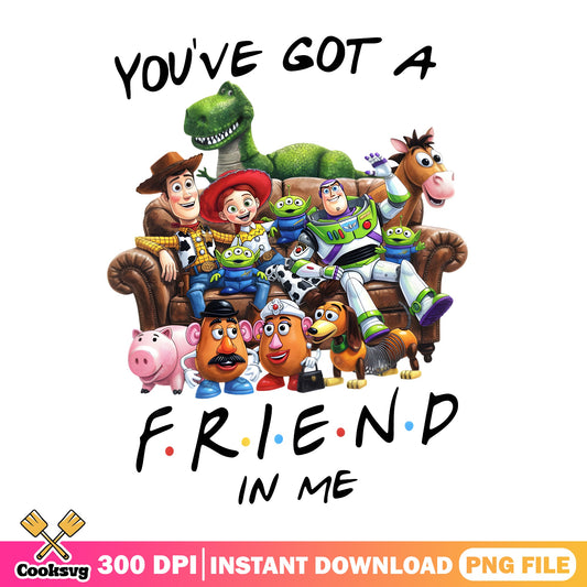 Toy Story You've Got A Friend In Me PNG, Disney PNG, Woody Buzz PNG