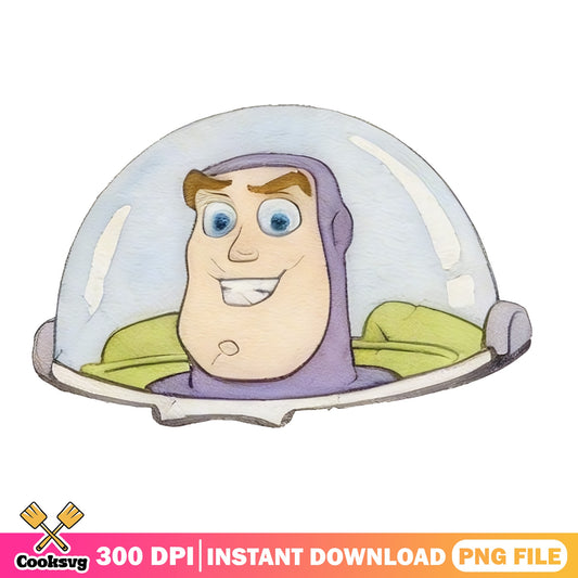 Buzz Lightyear Watercolor PNG, Toy Story PNG, Disney PNG