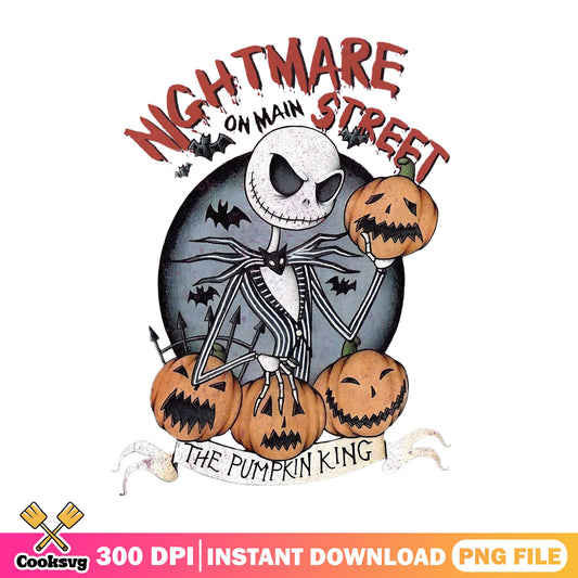 Jack Skellington Pumpkin King PNG, Halloween PNG, Nightmare PNG