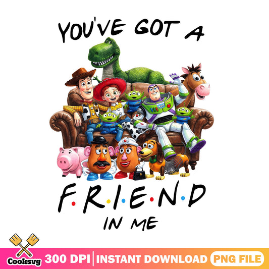 Toy Story You've Got A Friend In Me PNG, Disney PNG, Woody Buzz PNG