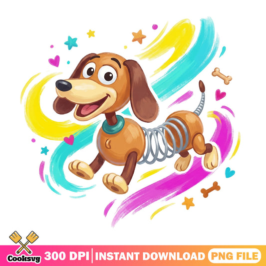 Slinky Dog Toy Story PNG, Disney Pixar PNG, Toy Story PNG