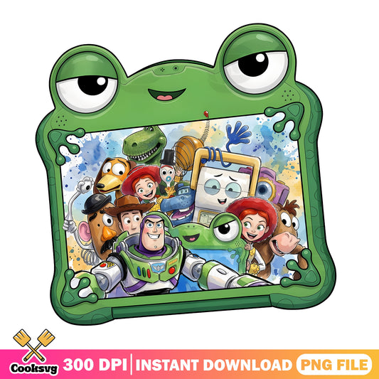 Toy Story Characters Frog Tablet PNG, Disney Pixar PNG, Buzz Lightyear PNG