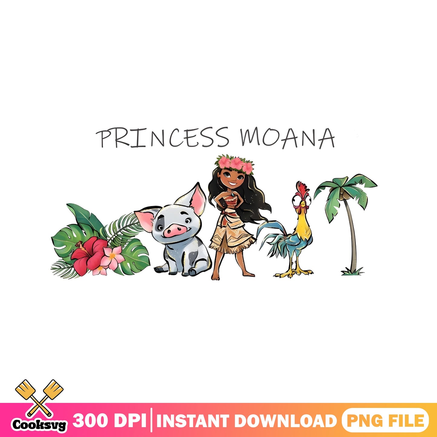 Princess Moana And Friends PNG, Disney Princess PNG, Moana PNG