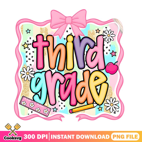 Third Grade PNG, Back To School PNG, Teacher Student PNG