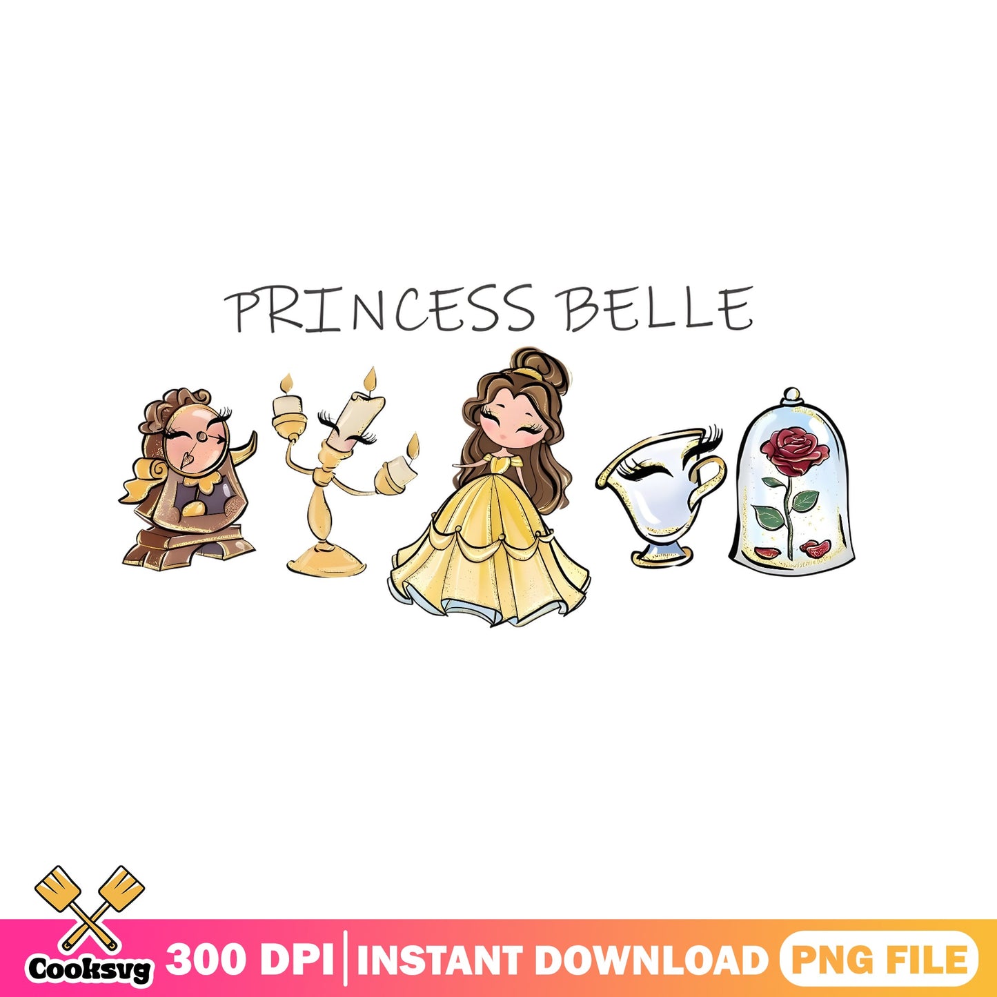 Beauty And The Beast Princess Belle PNG, Disney PNG, Belle PNG
