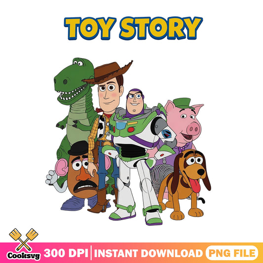 Toy Story Characters PNG Bundle, Disney Pixar PNG, Woody Buzz PNG