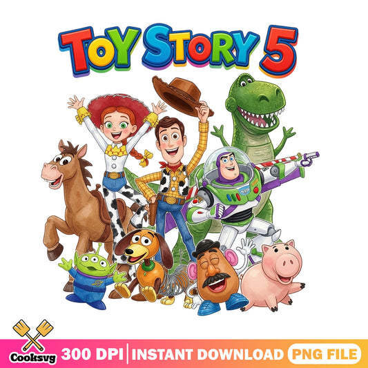 Toy Story 5 Characters PNG, Disney Pixar PNG, Woody Buzz PNG