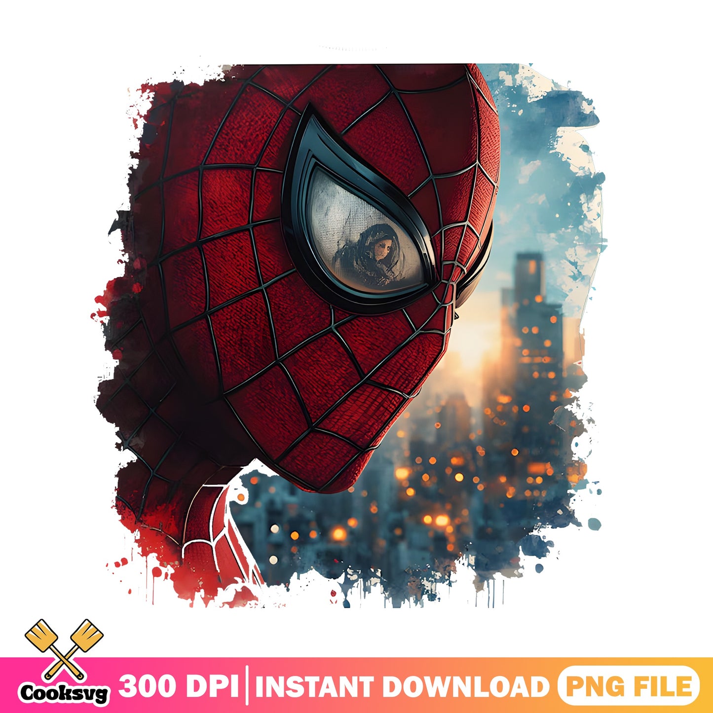 Spiderman Watercolor PNG, Marvel Superhero PNG, Spider Man PNG