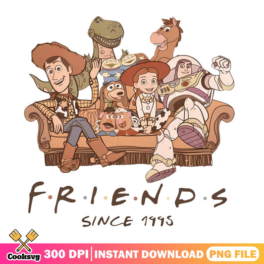 Toy Story Friends Since 1995 PNG, Woody Buzz PNG, Disney PNG