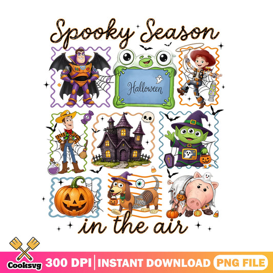 Toy Story Halloween PNG, Spooky Season In The Air PNG, Disney PNG