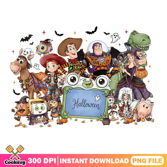 Toy Story Halloween PNG, Disney Halloween PNG, Woody Buzz PNG
