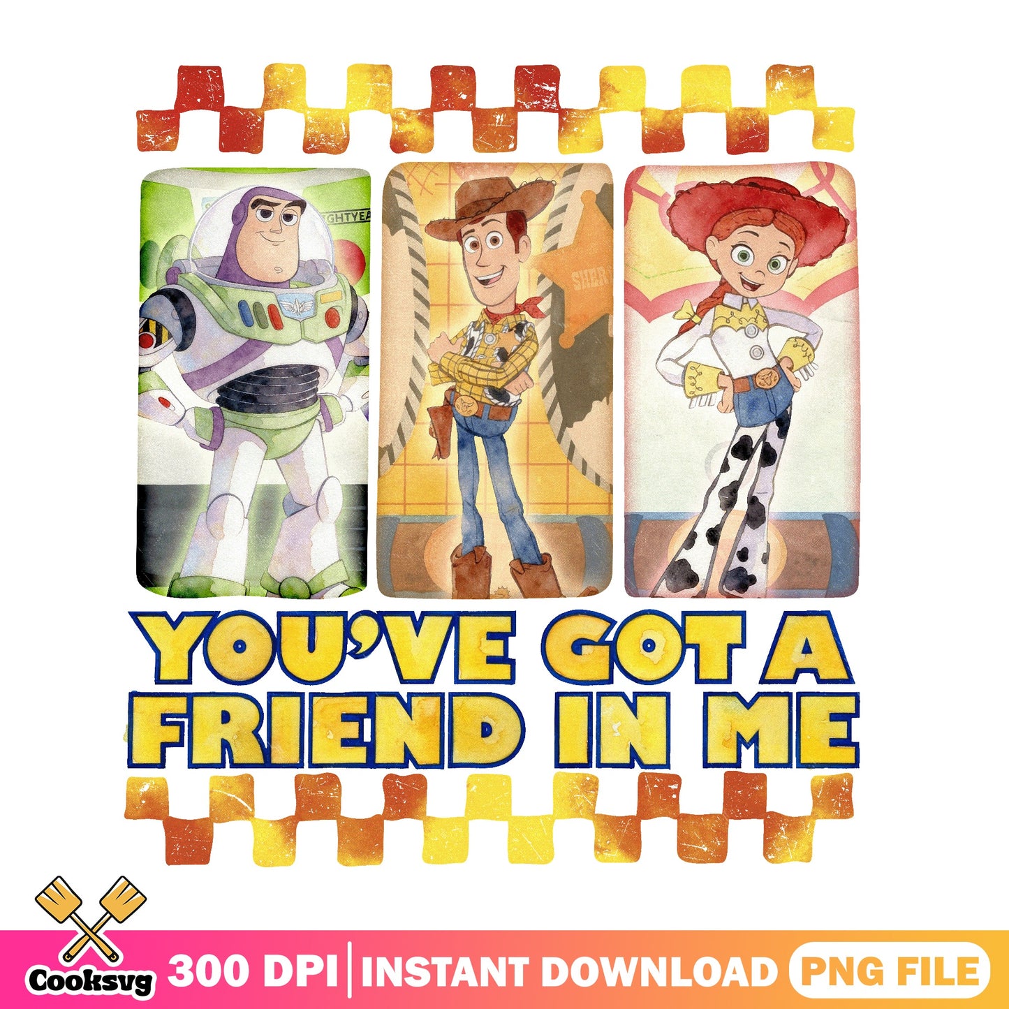 Toy Story You've Got A Friend In Me PNG, Woody Buzz PNG, Disney PNG