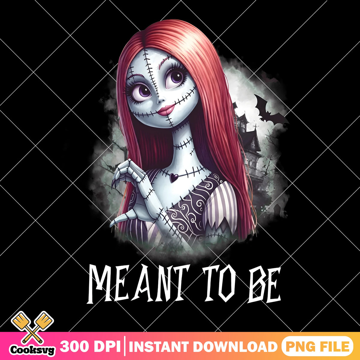 Sally Meant To Be PNG, Haunted House Bats PNG, Nightmare Before PNG